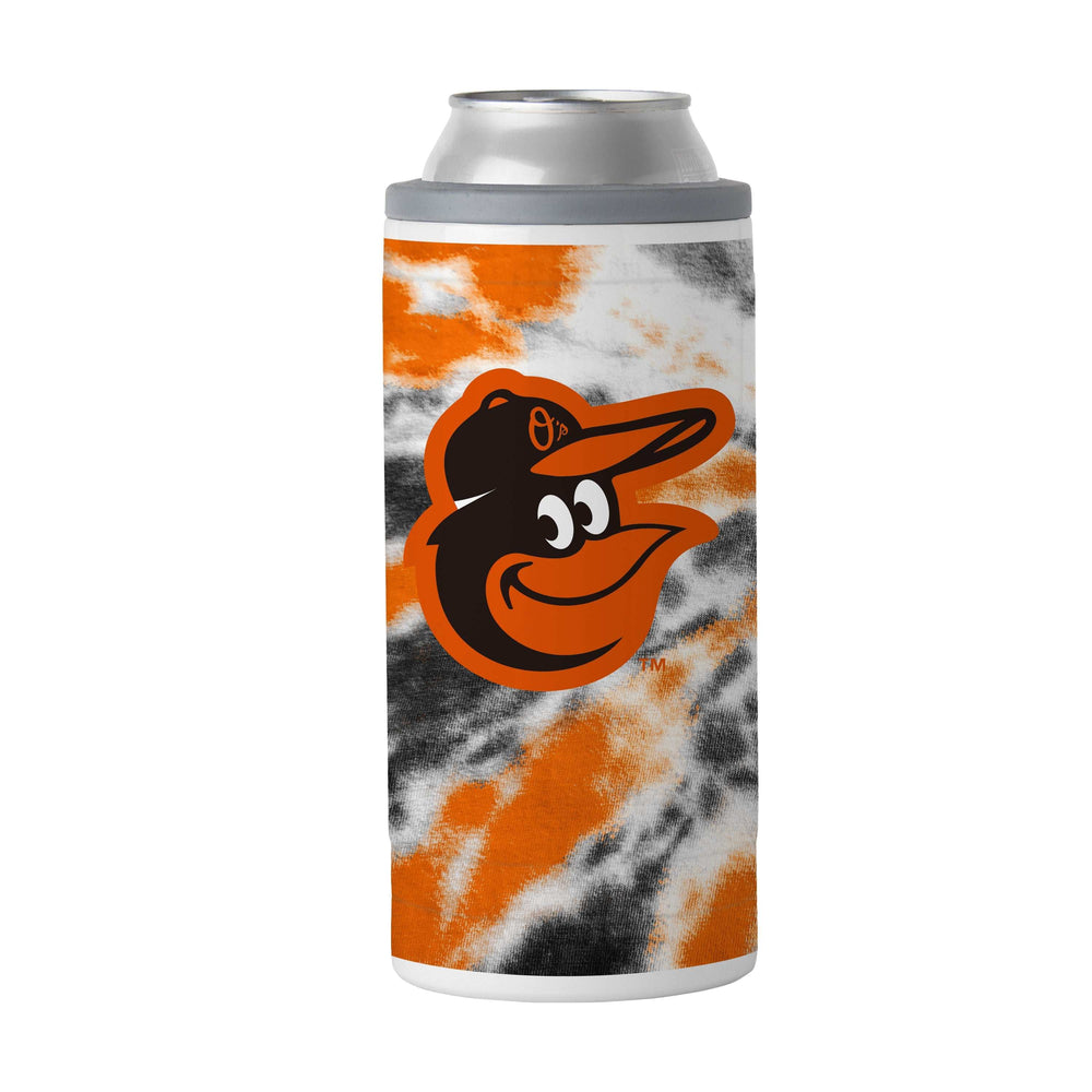 Baltimore Orioles 12oz Tie Dye Slim Can Coolie - Logo Brands - Flyclothing LLC