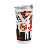 Baltimore Orioles 20oz Native Powder Coat Tumbler - Logo Brands - Flyclothing LLC