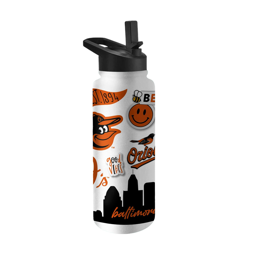 Baltimore Orioles 34oz Native Quencher Bottle - Logo Brands - Flyclothing LLC