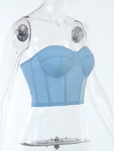 Sweetheart Neck Tube Top - Trendsi - Flyclothing LLC