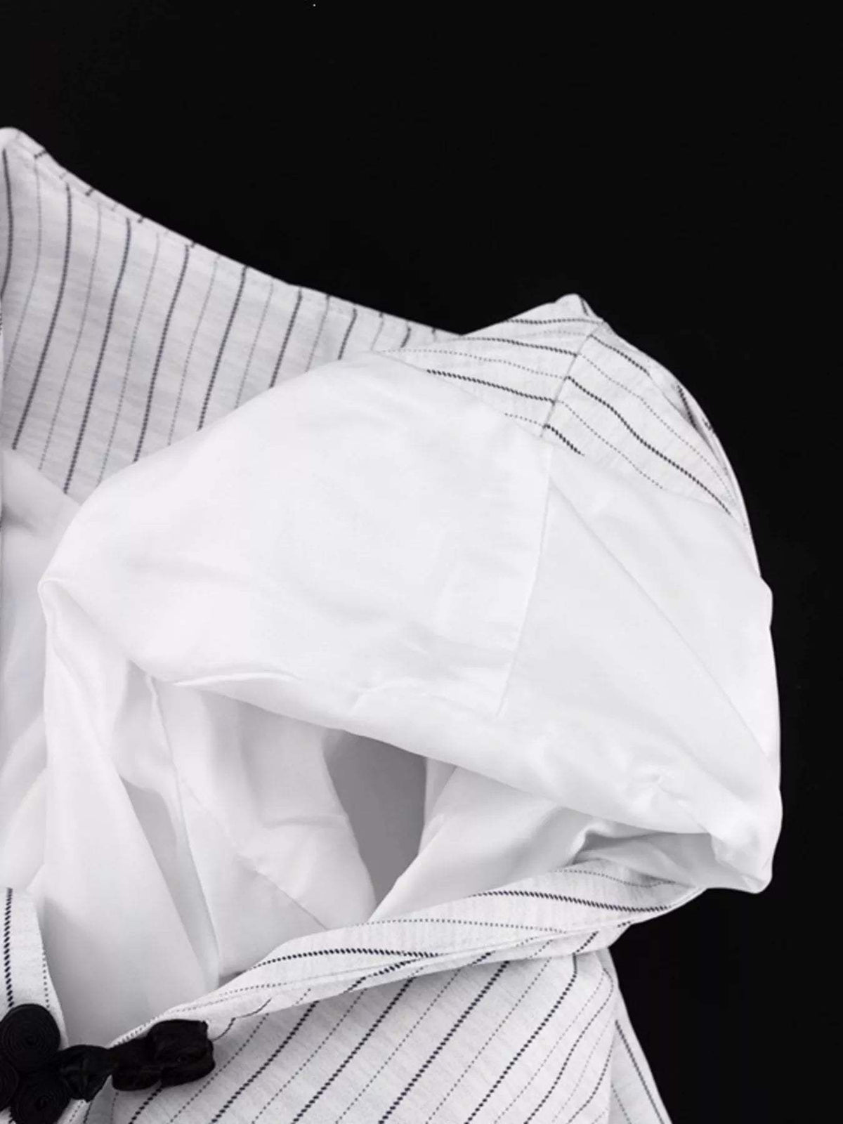 Pinstripe Cropped Blazer and Pleated Shorts Set - Trendsi - Flyclothing LLC