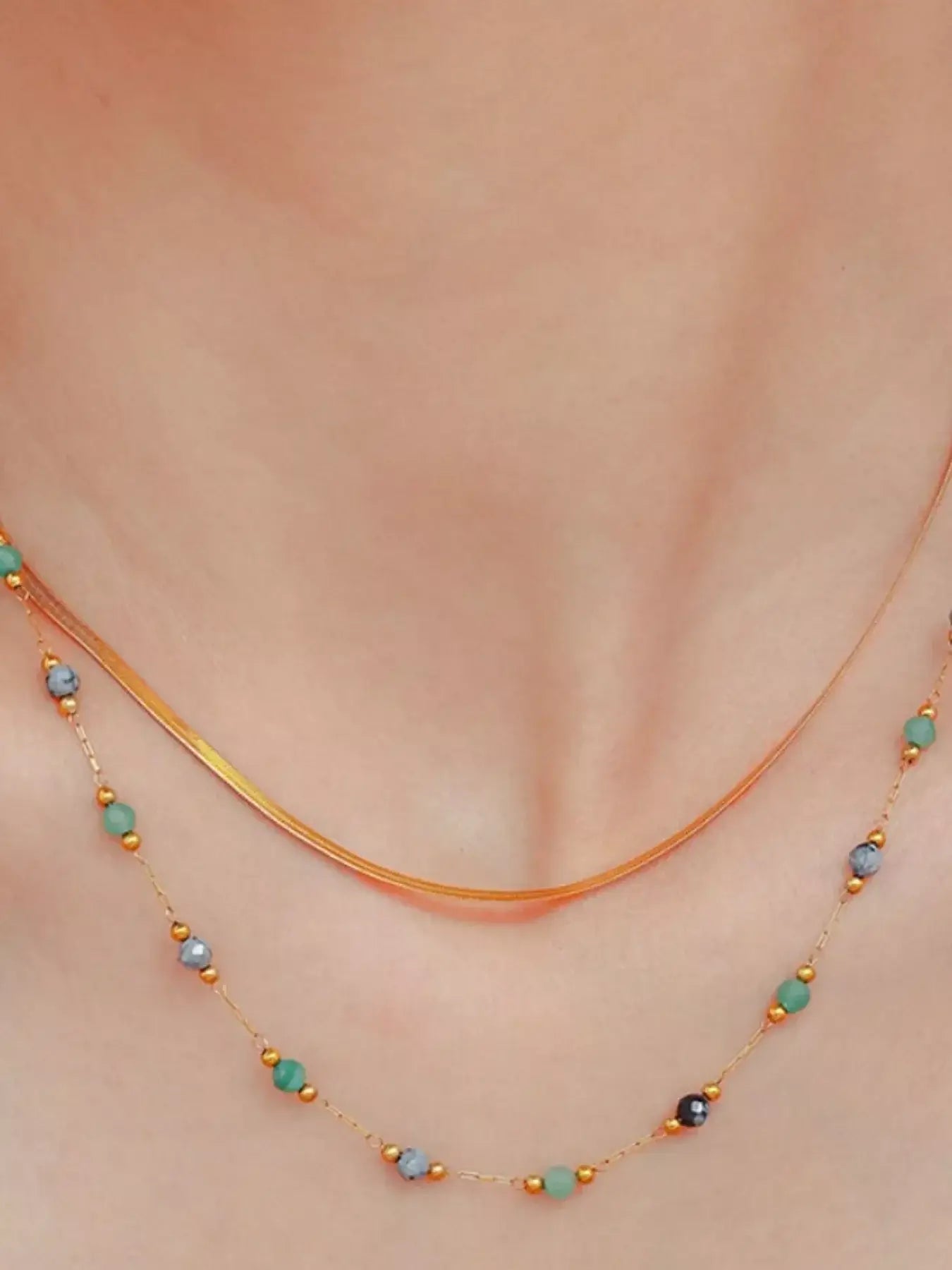 18K Gold-Plated Titanium Steel Necklace - Trendsi - Flyclothing LLC