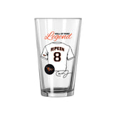 Baltimore Orioles HOF Cal Ripken 16oz Pint Glass