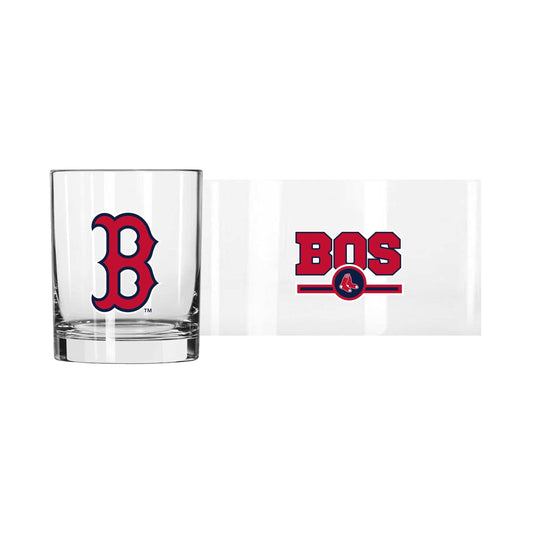 Boston Red Sox 14oz Letterman Rocks Glass - Logo Brands - Flyclothing LLC