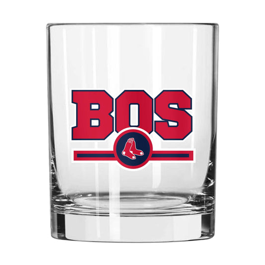 Boston Red Sox 14oz Letterman Rocks Glass - Logo Brands - Flyclothing LLC