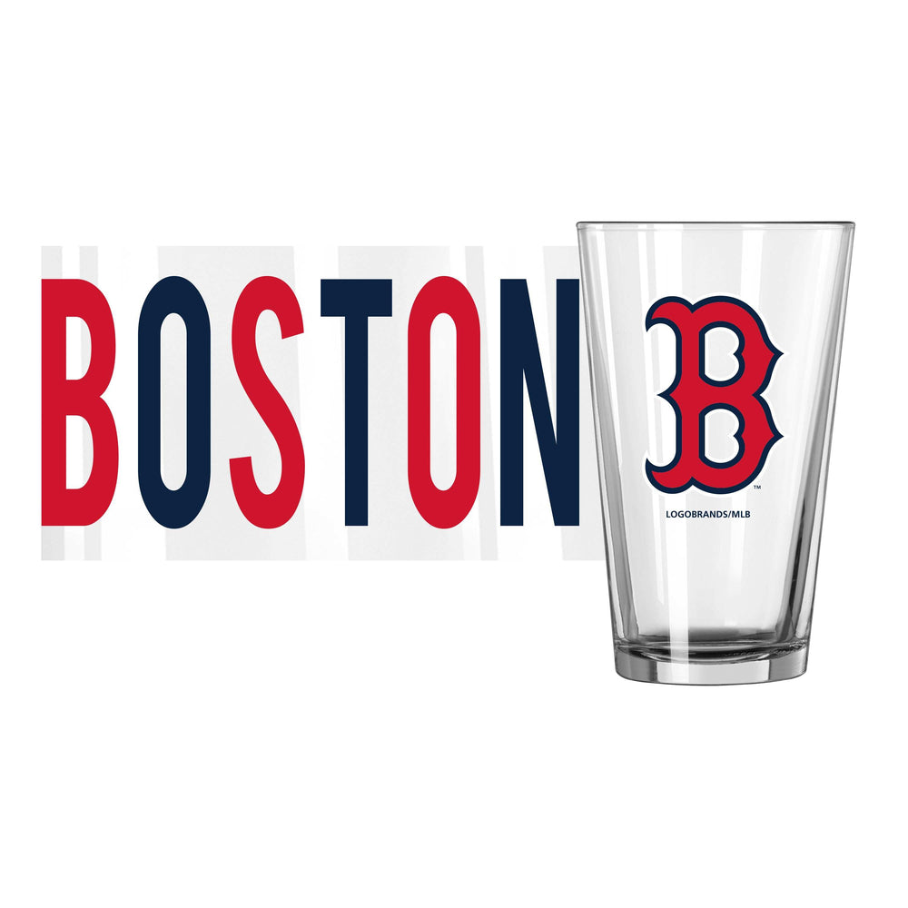 Boston Red Sox 16oz Overtime Pint Glass - Logo Brands - Flyclothing LLC