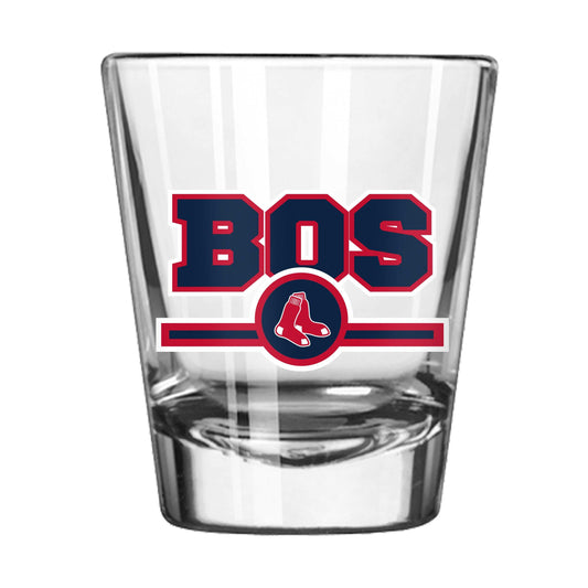 Boston Red Sox 2oz Letterman Shot Glass - Logo Brands - Flyclothing LLC