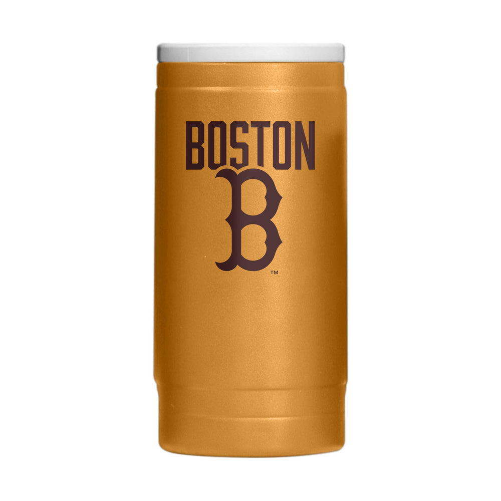 Boston Red Sox Huddle Powder Coat Slim Can Coolie - Logo Brands - Flyclothing LLC