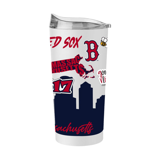 Boston Red Sox 20oz Native Powder Coat Tumbler - Logo Brands - Flyclothing LLC