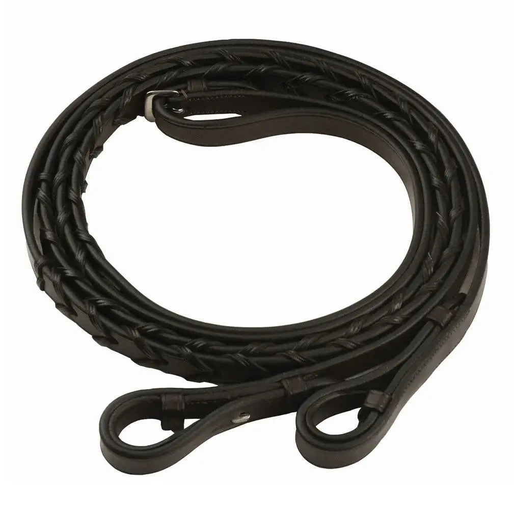 Henri de Rivel Advantage Extra Long Flat Laced Reins - Breeches.com - Flyclothing LLC