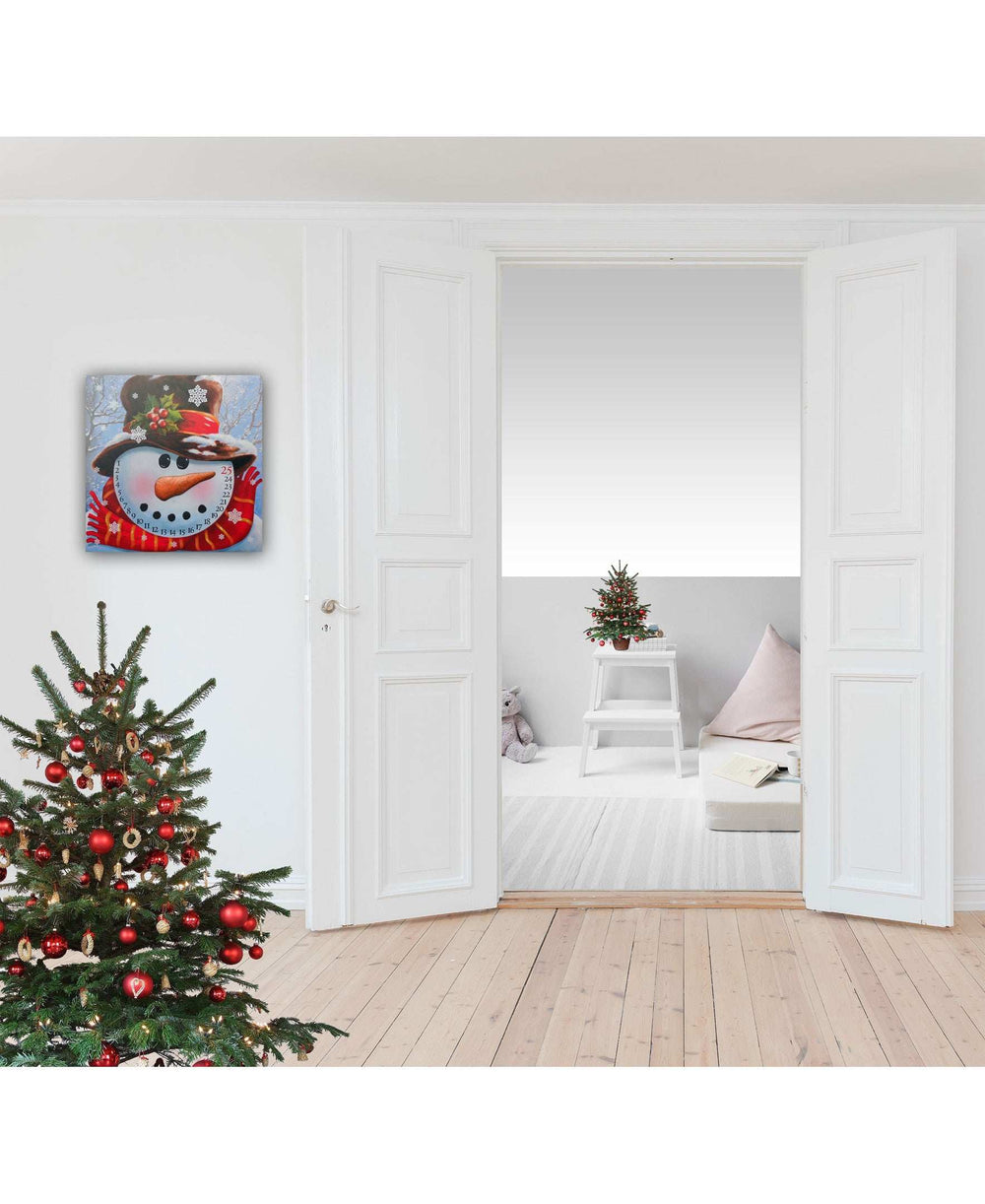 Count Down to Christmas - Snowman Canvas Wrapped Canvas Print Wall Art - Homeroots - Flyclothing LLC