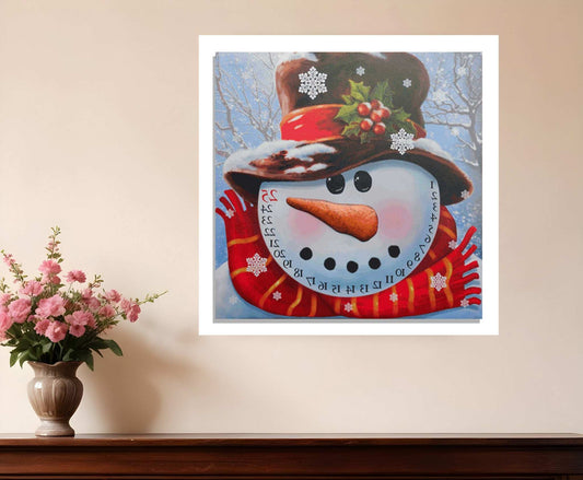 Count Down to Christmas - Snowman Canvas Wrapped Canvas Print Wall Art - Homeroots - Flyclothing LLC