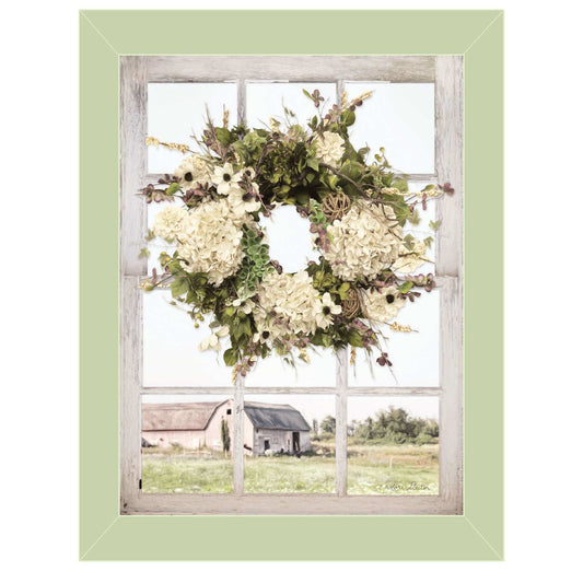 Pleasant View Light Green Framed Print Wall Art - Homeroots - Flyclothing LLC