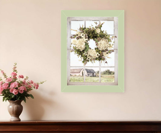 Pleasant View Light Green Framed Print Wall Art - Homeroots - Flyclothing LLC