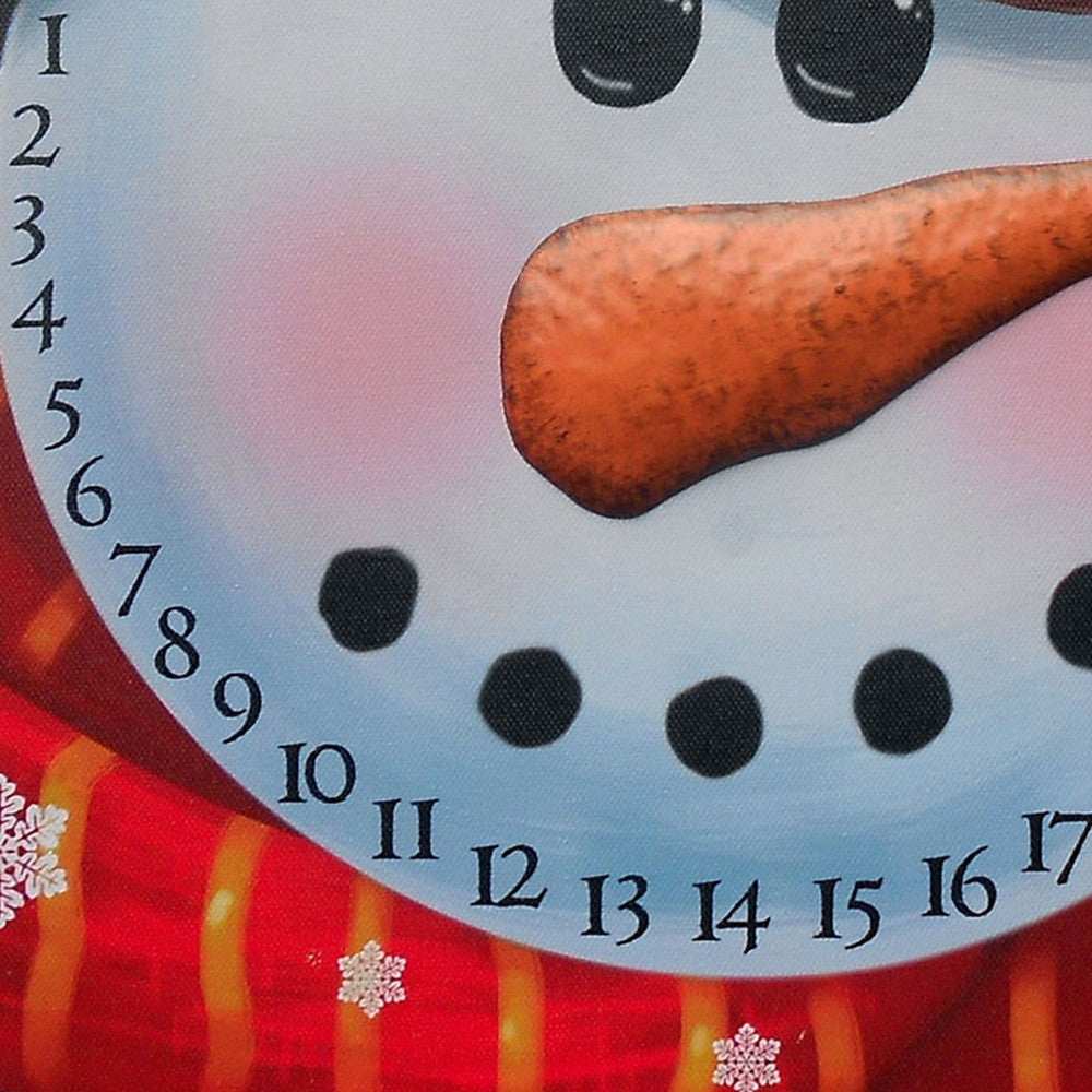 Count Down to Christmas Snowman Canvas Wrapped Canvas Print Wall Art - Homeroots - Flyclothing LLC