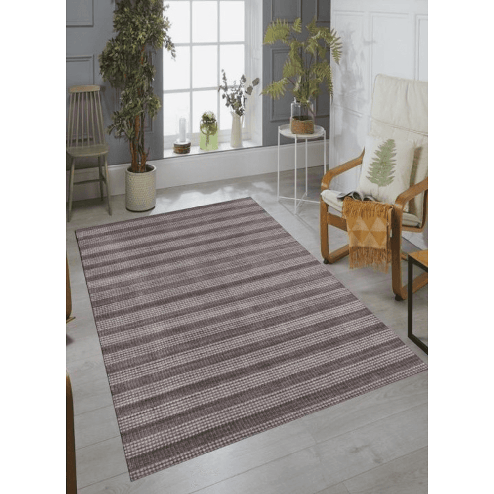5' X 8' Rust And White Hand Loomed Area Rug - Homeroots - Flyclothing LLC