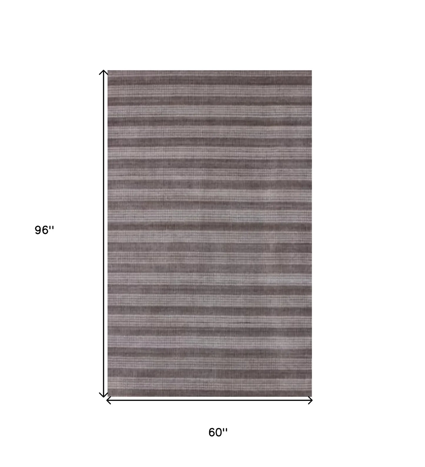 5' X 8' Rust And White Hand Loomed Area Rug - Homeroots - Flyclothing LLC