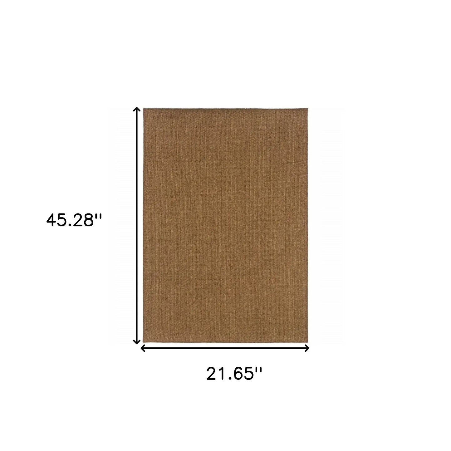2' X 4' Tan Stain Resistant Indoor Outdoor Area Rug - Homeroots - Flyclothing LLC
