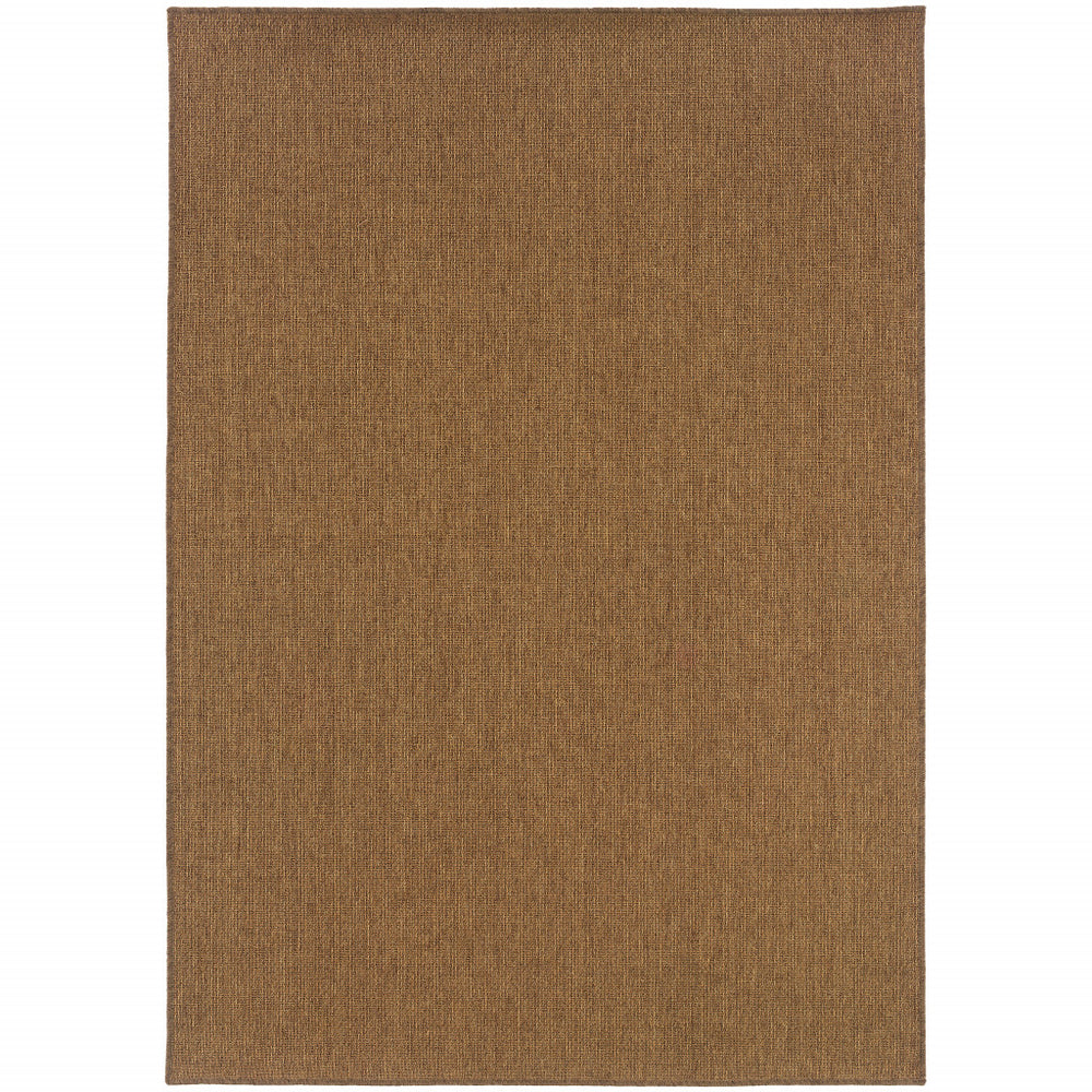 4' X 6' Tan Stain Resistant Indoor Outdoor Area Rug