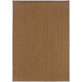 5' X 8' Tan Stain Resistant Indoor Outdoor Area Rug - Homeroots - Flyclothing LLC