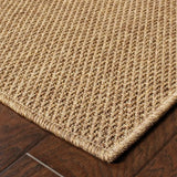 5' X 8' Tan Stain Resistant Indoor Outdoor Area Rug - Homeroots - Flyclothing LLC