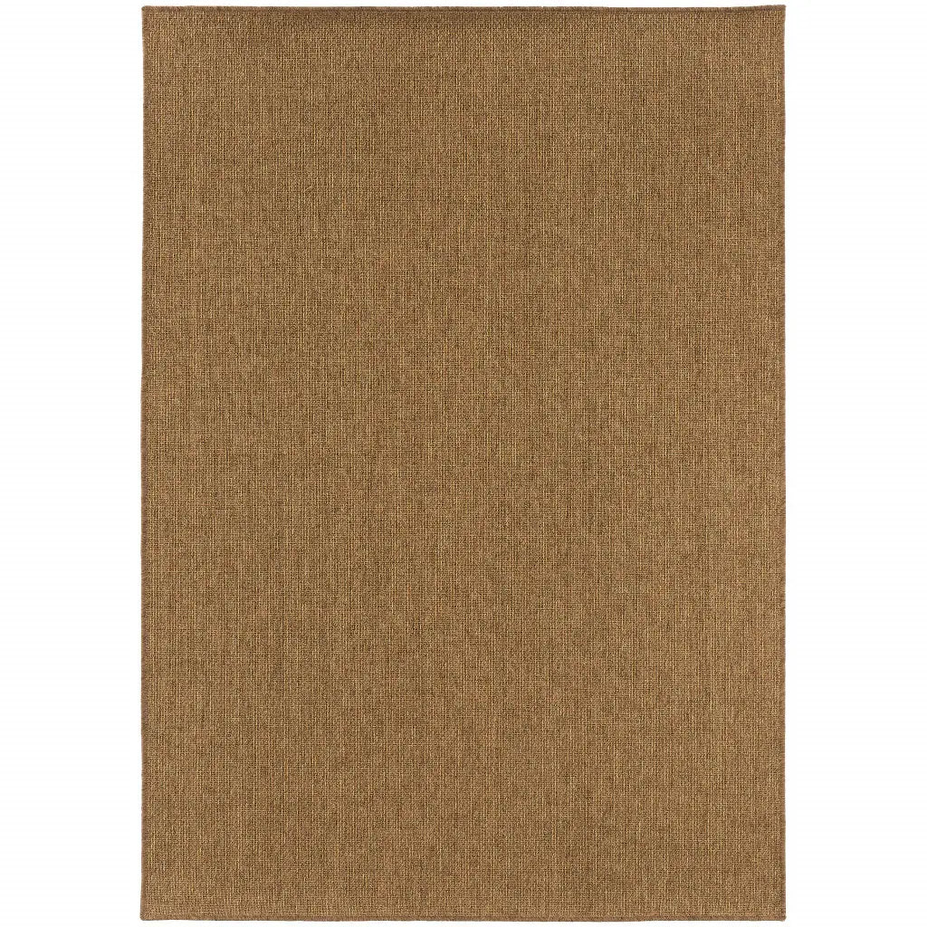 8' X 11' Tan Stain Resistant Indoor Outdoor Area Rug - Homeroots - Flyclothing LLC