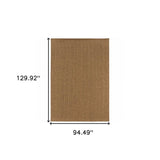 8' X 11' Tan Stain Resistant Indoor Outdoor Area Rug - Homeroots - Flyclothing LLC