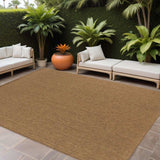 8' X 11' Tan Stain Resistant Indoor Outdoor Area Rug - Homeroots - Flyclothing LLC