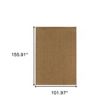 Tan Stain Resistant Indoor Outdoor Area Rug - Homeroots - Flyclothing LLC