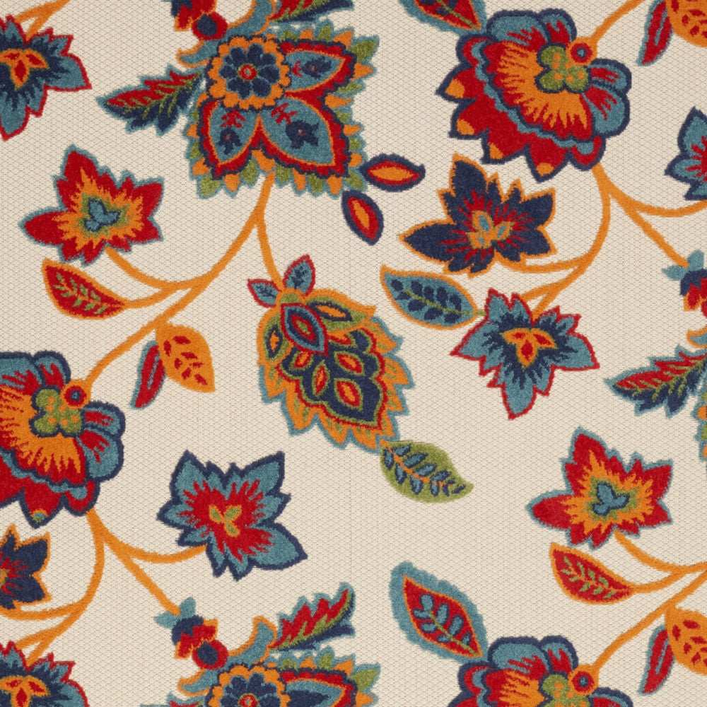 9' X 12' Multicolor Floral Stain Resistant Non Skid Area Rug - Homeroots - Flyclothing LLC