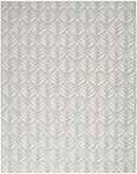 9' X 12' Grey Floral Stain Resistant Non Skid Area Rug - Homeroots
