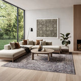 6' X 9' Grey Medallion Distressed Washable Area Rug - Homeroots - Flyclothing LLC