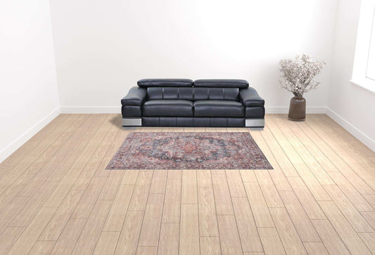 6' X 9' Multicolor Medallion Distressed Washable Area Rug - Homeroots - Flyclothing LLC