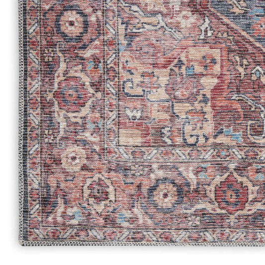 6' X 9' Multicolor Medallion Distressed Washable Area Rug - Homeroots - Flyclothing LLC
