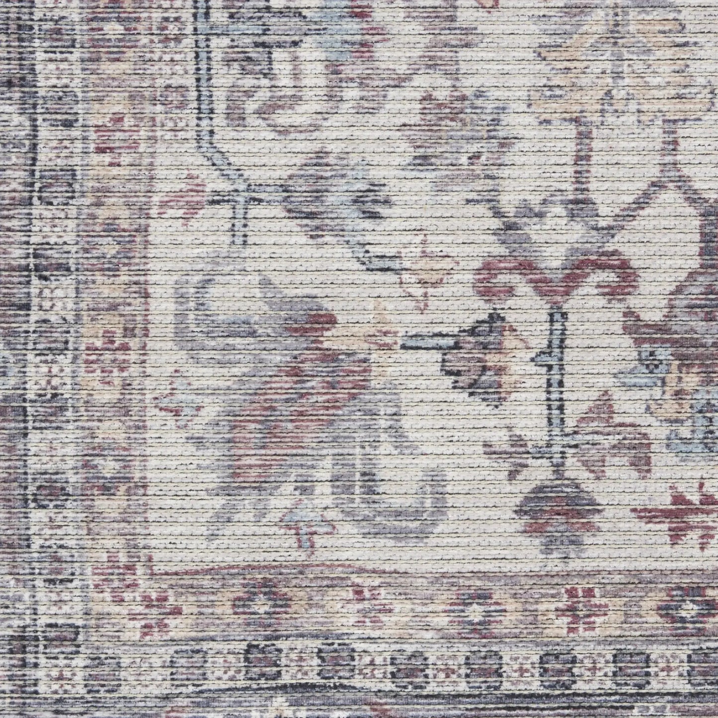 6' X 9' Grey Medallion Distressed Washable Area Rug - Homeroots - Flyclothing LLC