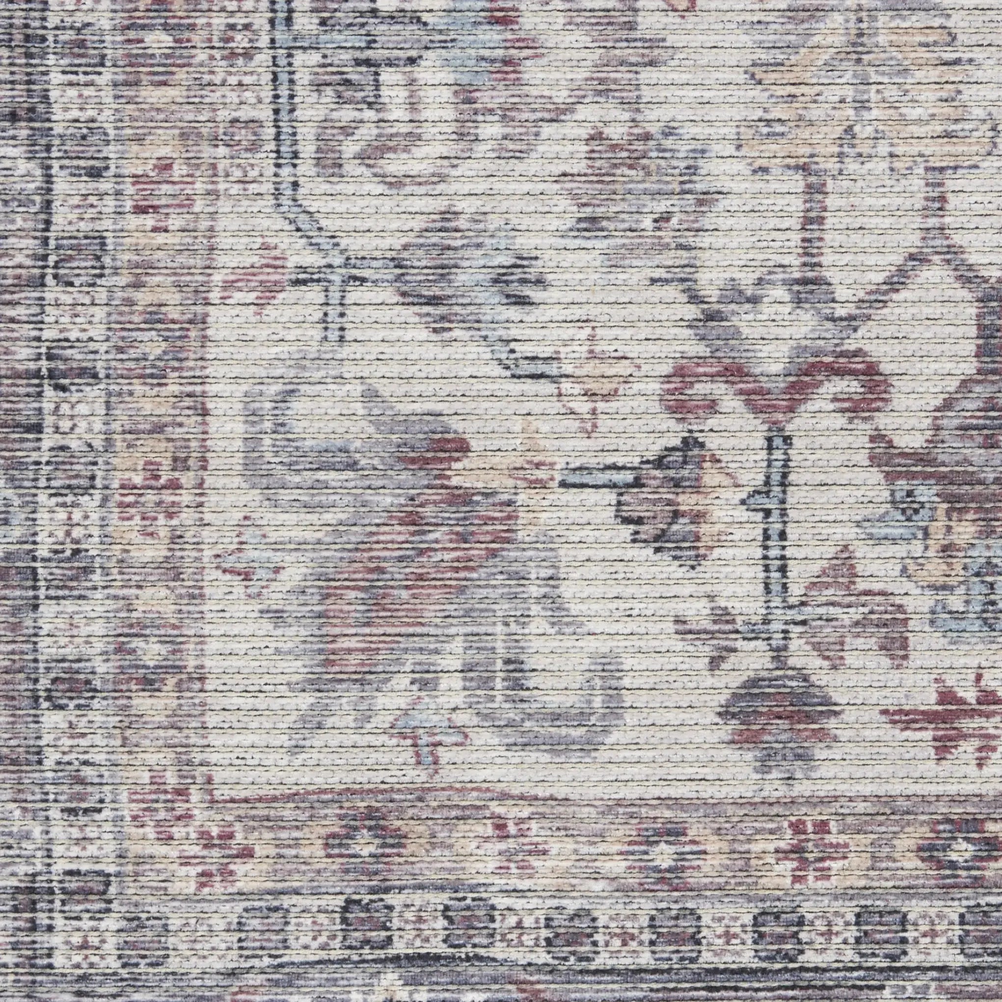 6' X 9' Grey Medallion Distressed Washable Area Rug - Homeroots - Flyclothing LLC