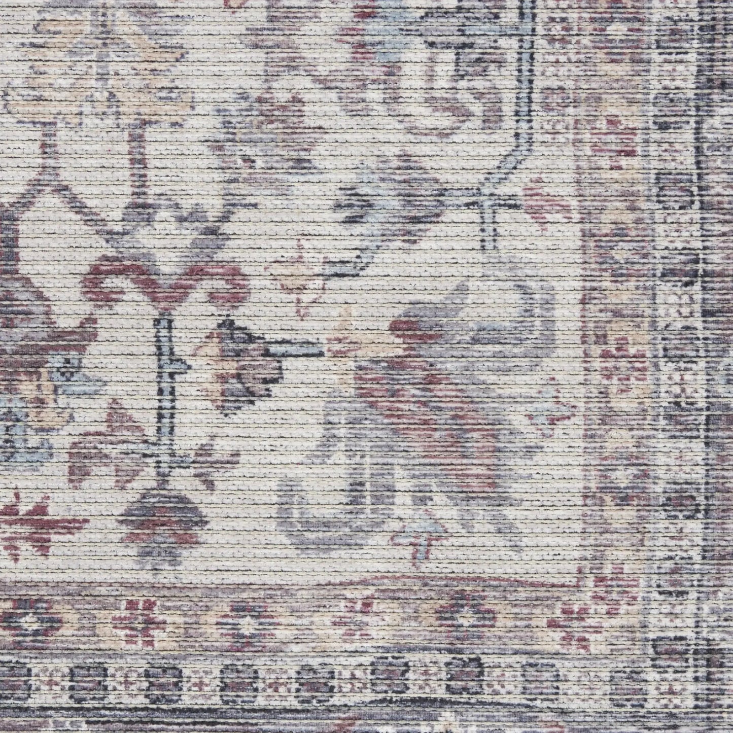 6' X 9' Grey Medallion Distressed Washable Area Rug - Homeroots - Flyclothing LLC