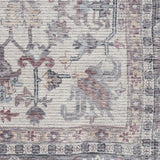 6' X 9' Grey Medallion Distressed Washable Area Rug - Homeroots - Flyclothing LLC