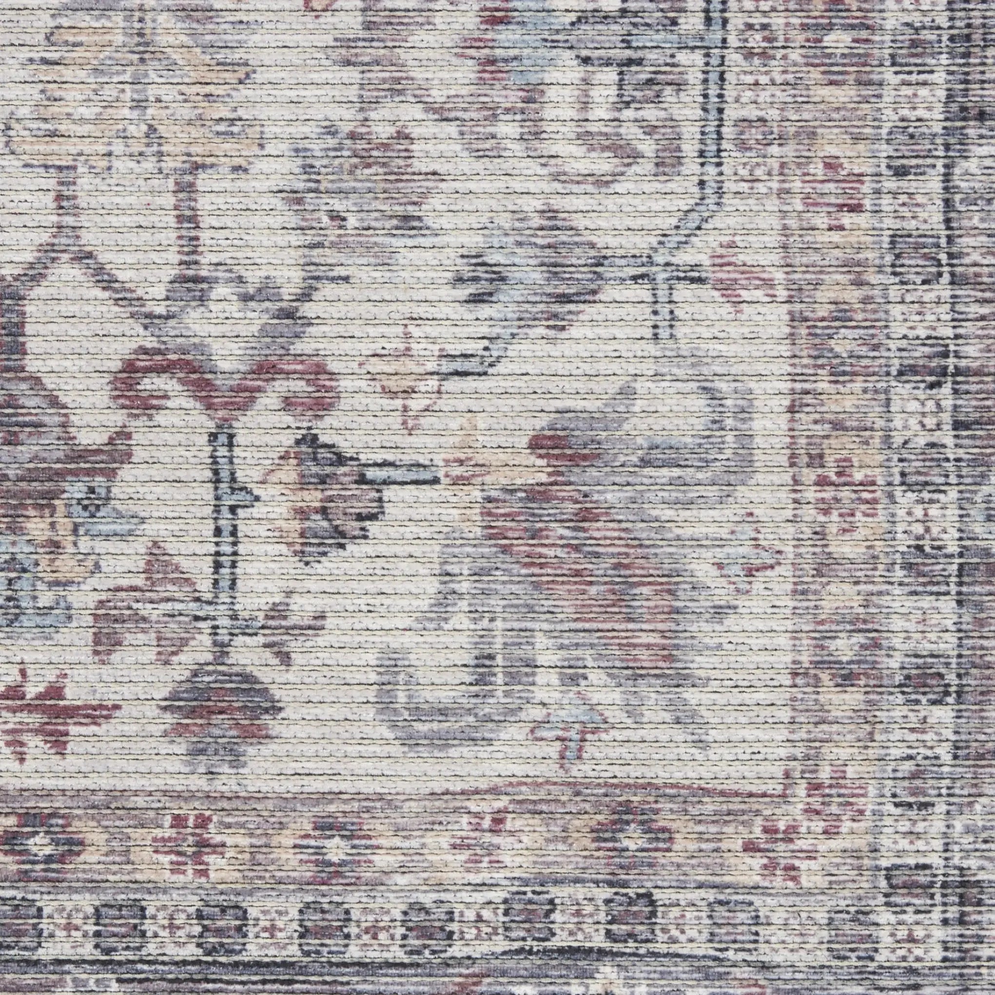 6' X 9' Grey Medallion Distressed Washable Area Rug - Homeroots - Flyclothing LLC