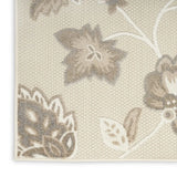 4' X 6' Beige Floral Stain Resistant Non Skid Area Rug - Homeroots - Flyclothing LLC