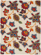 6' X 9' Multicolor Floral Stain Resistant Non Skid Area Rug - Homeroots - Flyclothing LLC