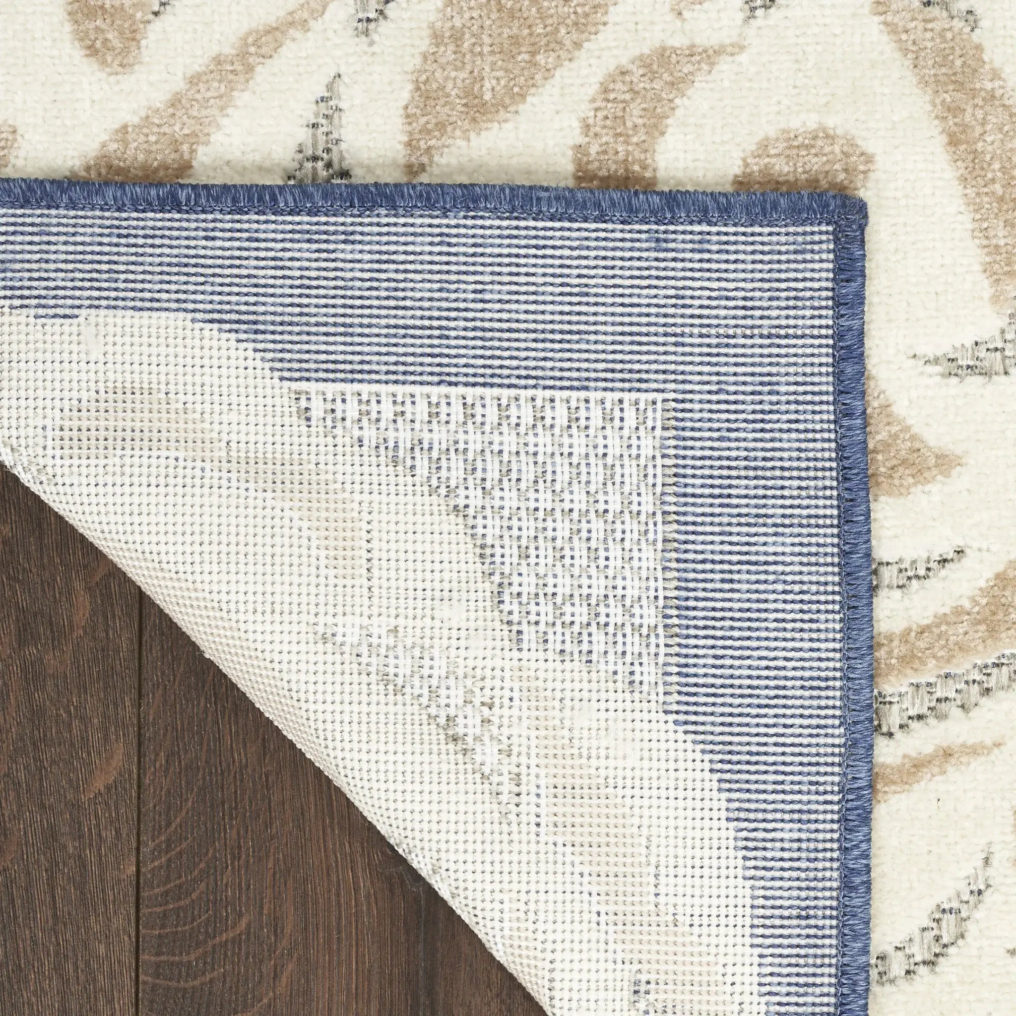 6' X 9' Blue And Grey Floral Stain Resistant Non Skid Area Rug - Homeroots - Flyclothing LLC