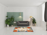 5' X 8' Multicolor Floral Stain Resistant Non Skid Area Rug - Homeroots - Flyclothing LLC