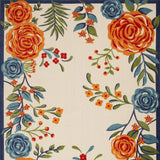 8' X 11' Multicolor Floral Stain Resistant Non Skid Area Rug - Homeroots - Flyclothing LLC