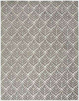 6' X 9' Charcoal Floral Stain Resistant Non Skid Area Rug - Homeroots - Flyclothing LLC