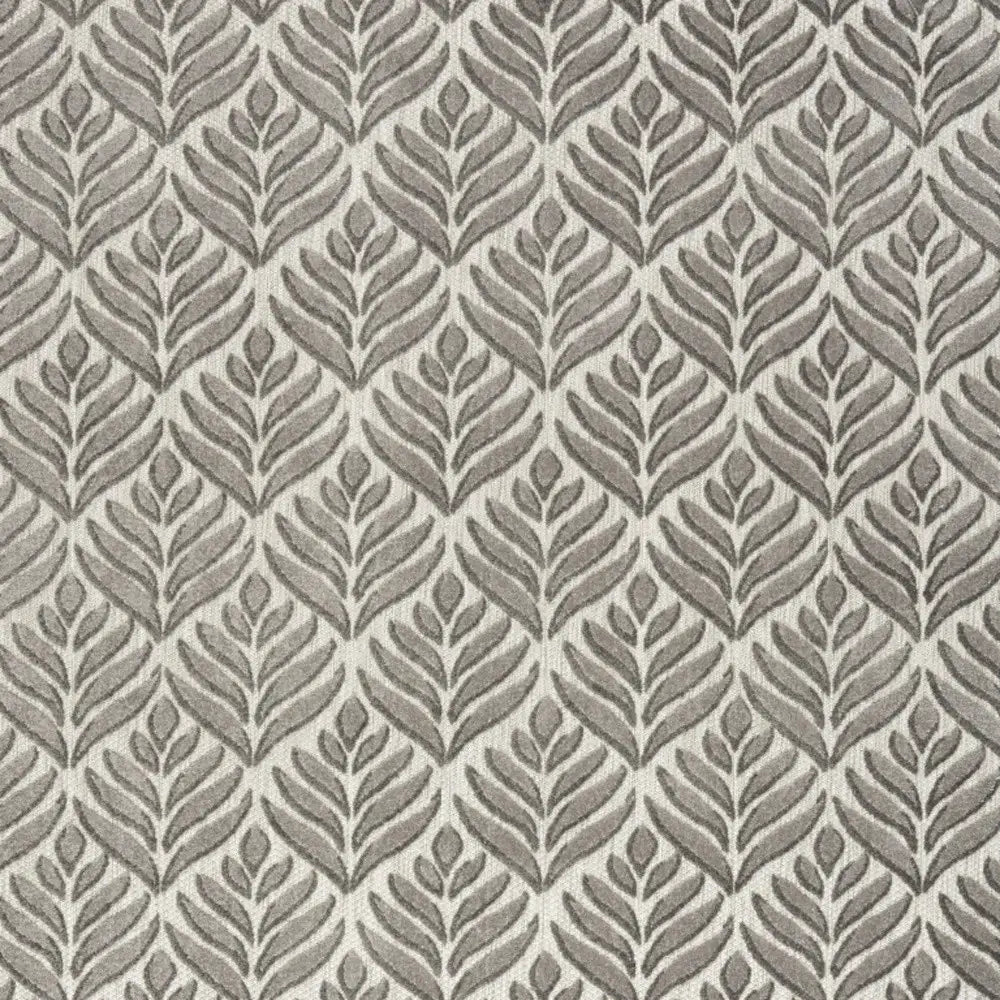 6' X 9' Charcoal Floral Stain Resistant Non Skid Area Rug - Homeroots - Flyclothing LLC