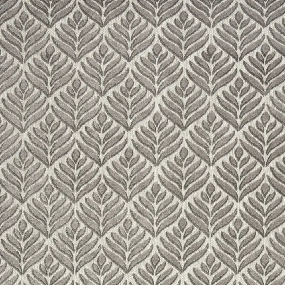 6' X 9' Charcoal Floral Stain Resistant Non Skid Area Rug - Homeroots - Flyclothing LLC