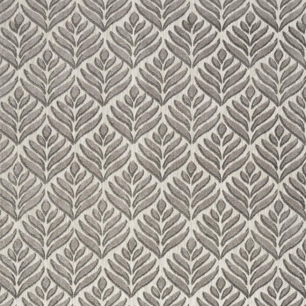 7' X 10' Charcoal Floral Stain Resistant Non Skid Area Rug - Homeroots - Flyclothing LLC