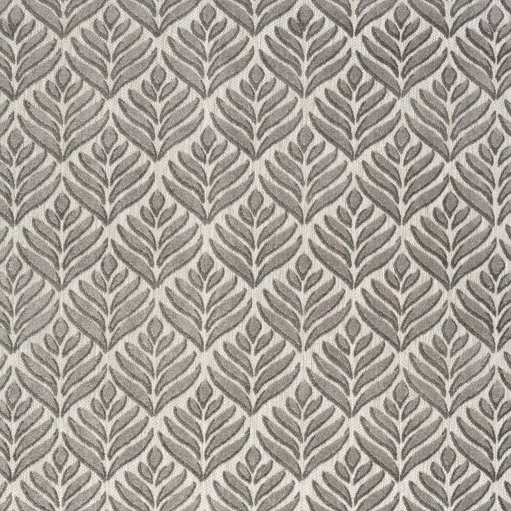 4' X 6' Charcoal Floral Stain Resistant Non Skid Area Rug - Homeroots - Flyclothing LLC