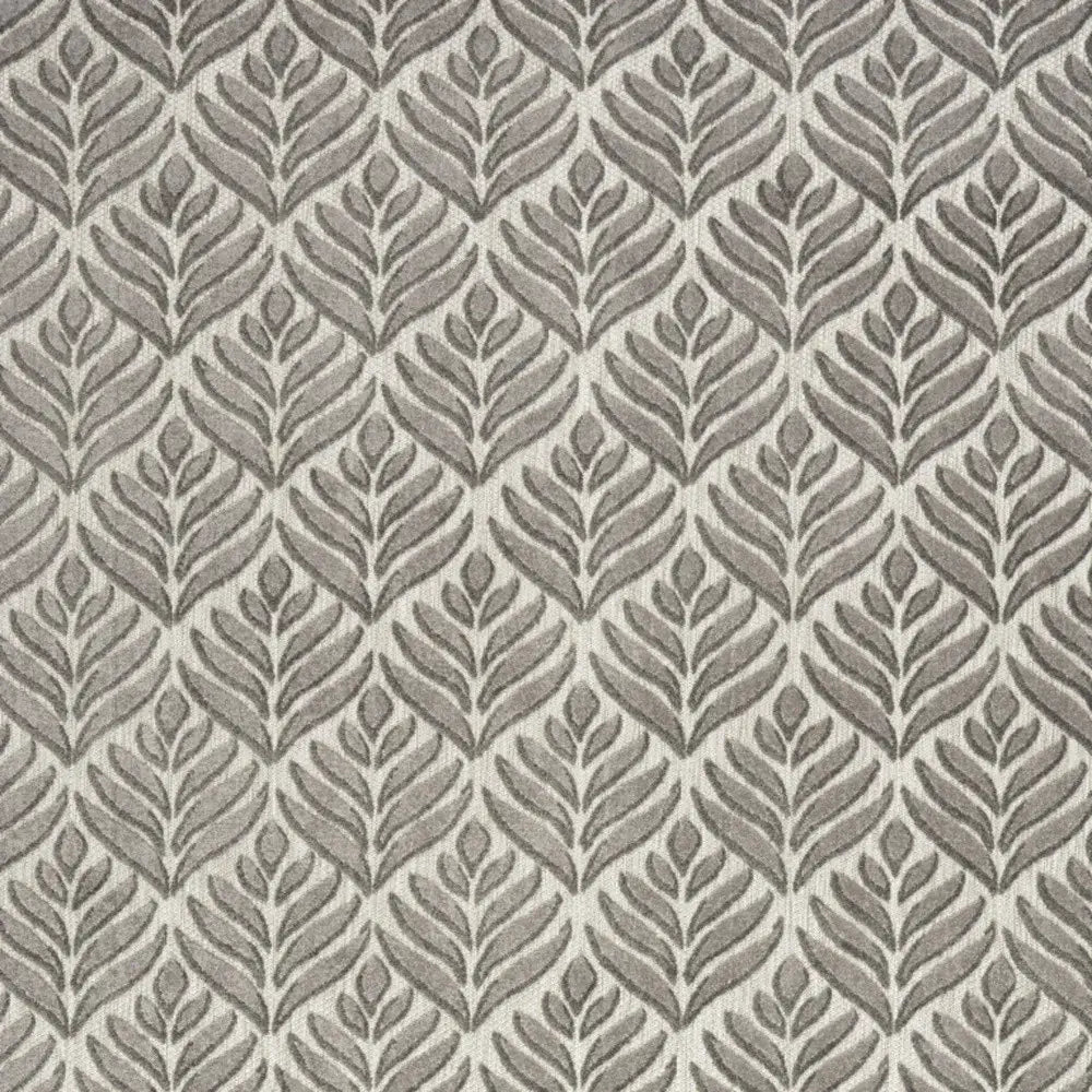 5' X 8' Charcoal Floral Stain Resistant Non Skid Area Rug - Homeroots - Flyclothing LLC